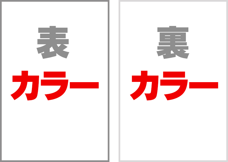 両面カラーはがき